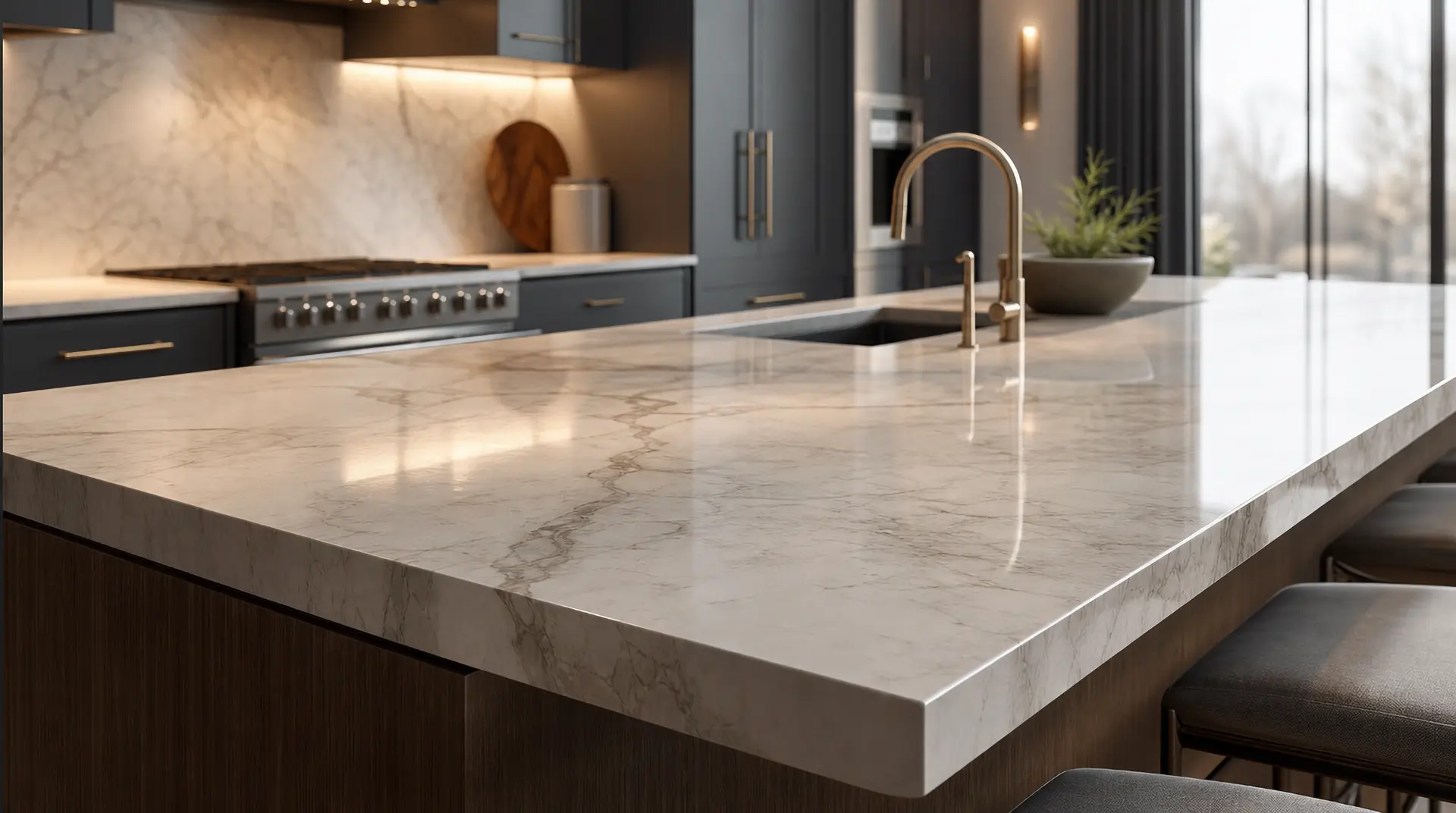 Countertop refinishing and coating by PaintWorx Cleveland