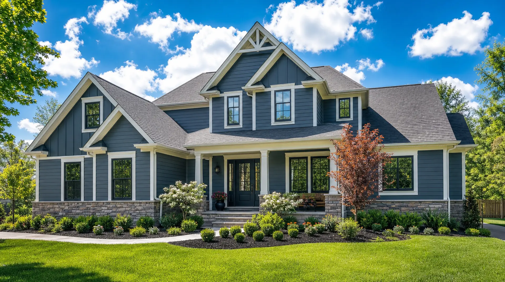 Exterior house painting by PaintWorx Cleveland